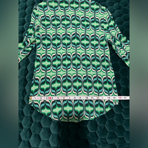 Zara Multicolored Print Pajama Style Top - Picture 5 of 9